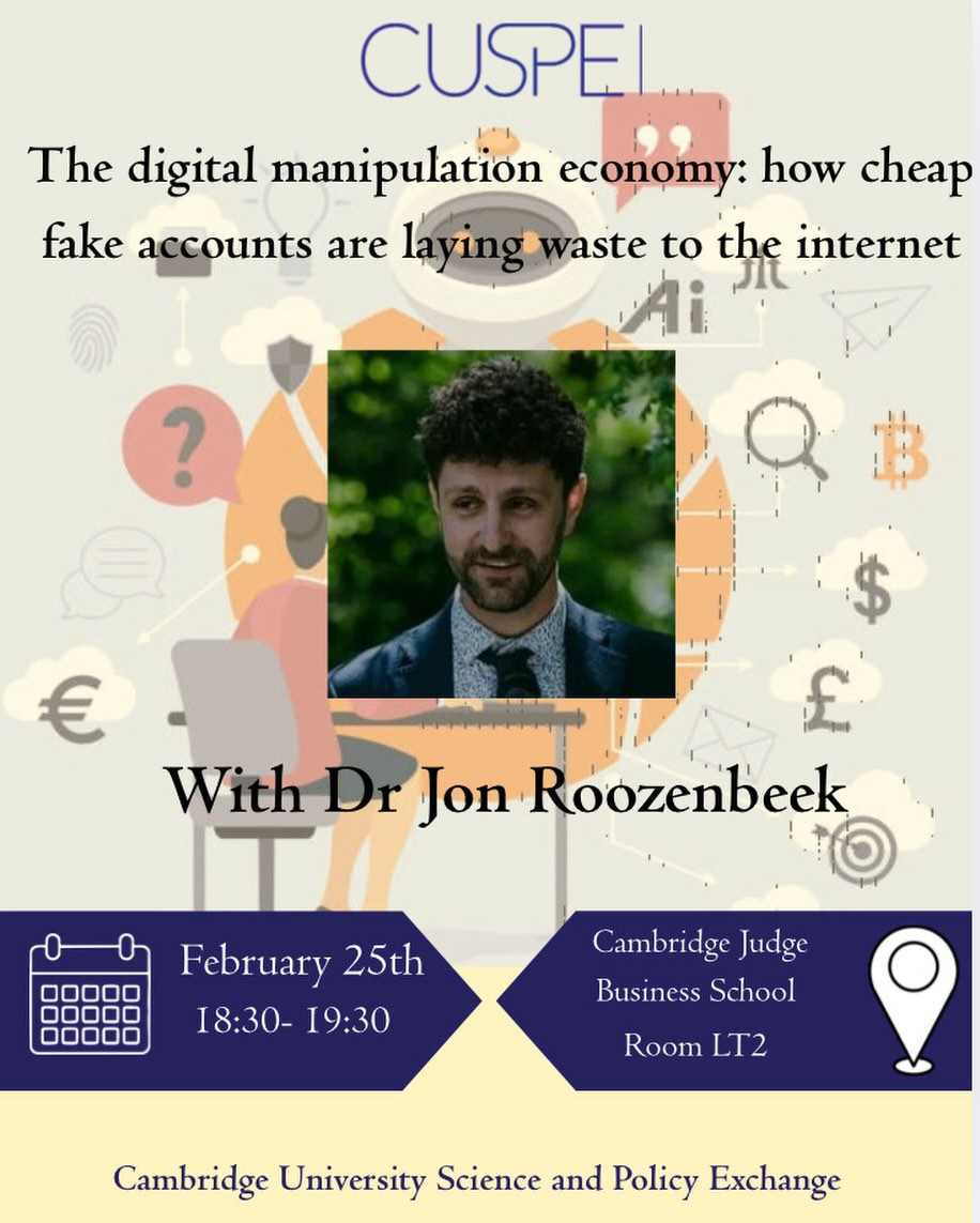 The digital manipulation economy: how cheap fake accounts are laying waste to the internet
