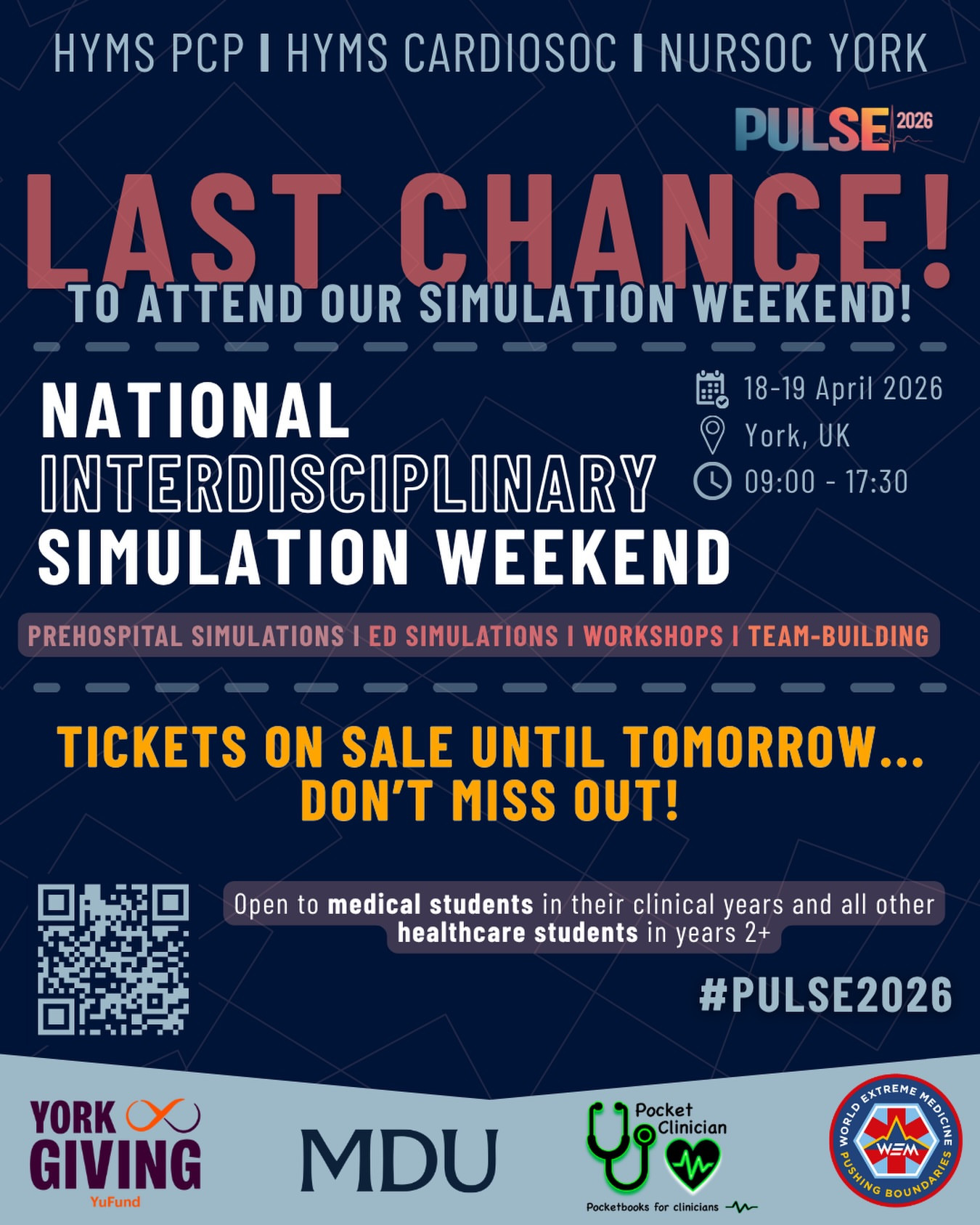 PULSE weekend National Interdisciplinary Simulation Weekend