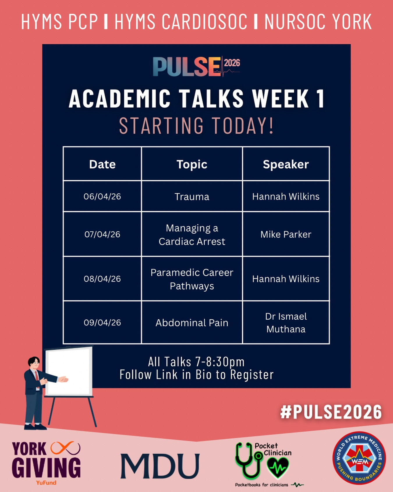 PULSE 2026 Academic Talks Week 1