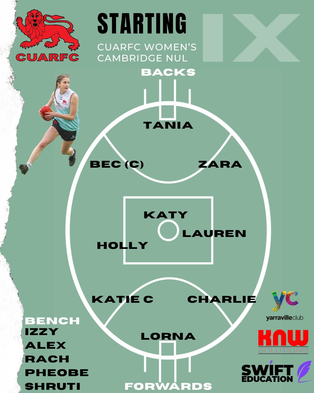 CUARFC Women's +NB Team Scratchy with OUARFC