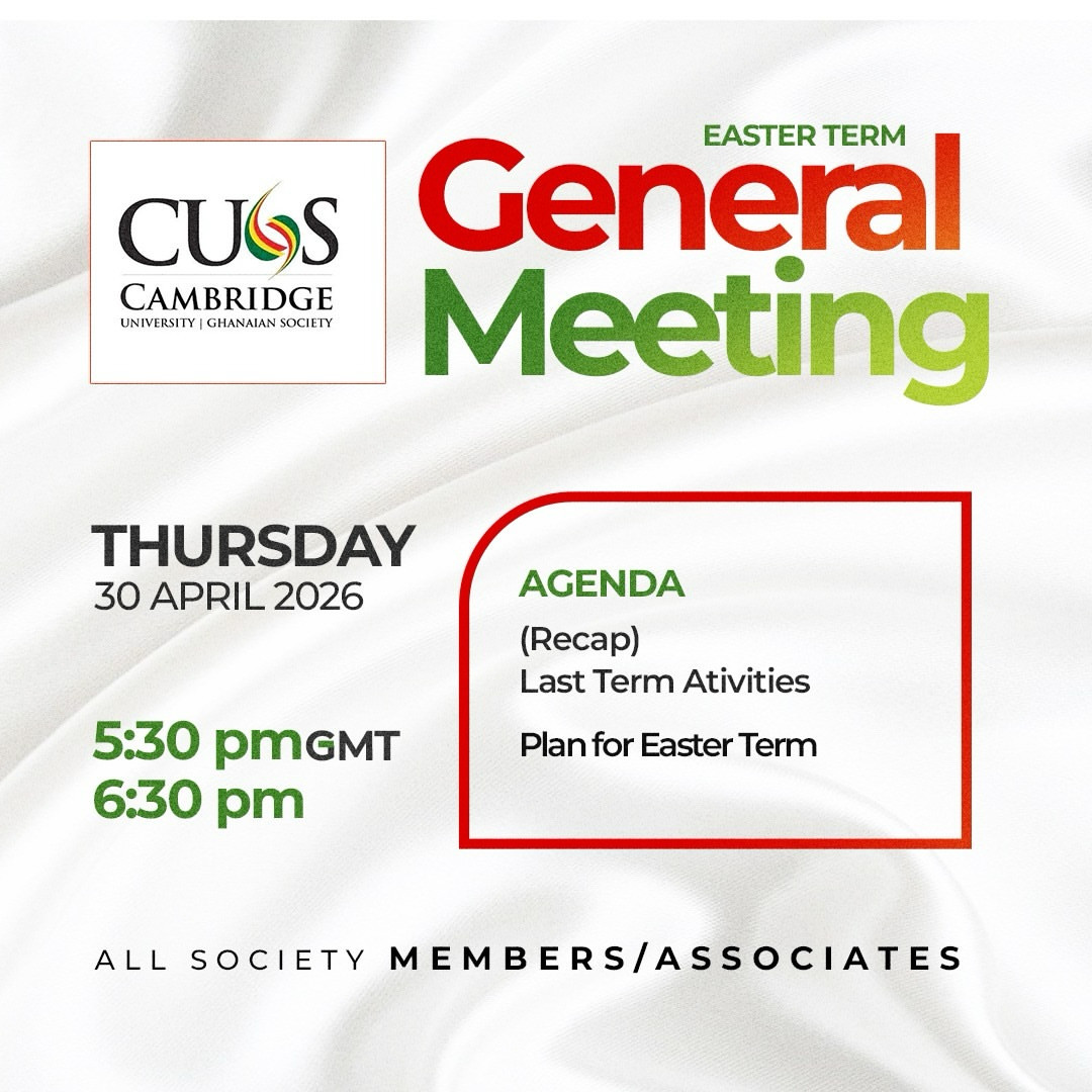 CUGS General Meeting