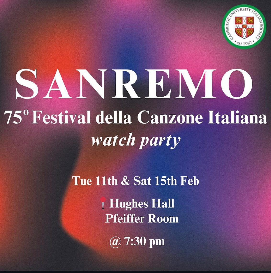 Sanremo 75° Festival della Canzone Italiana watch party