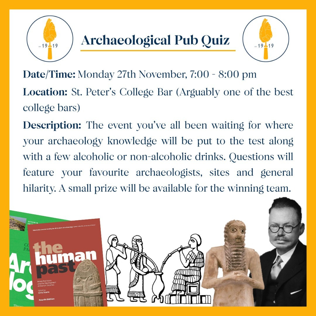 Archaeological Pub Quiz Rescheduled