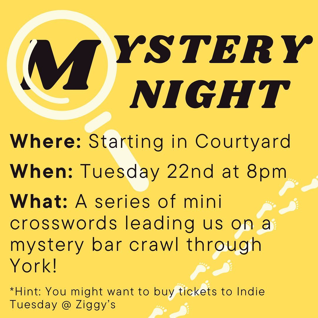 Crossword Society Mystery Bar Crawl