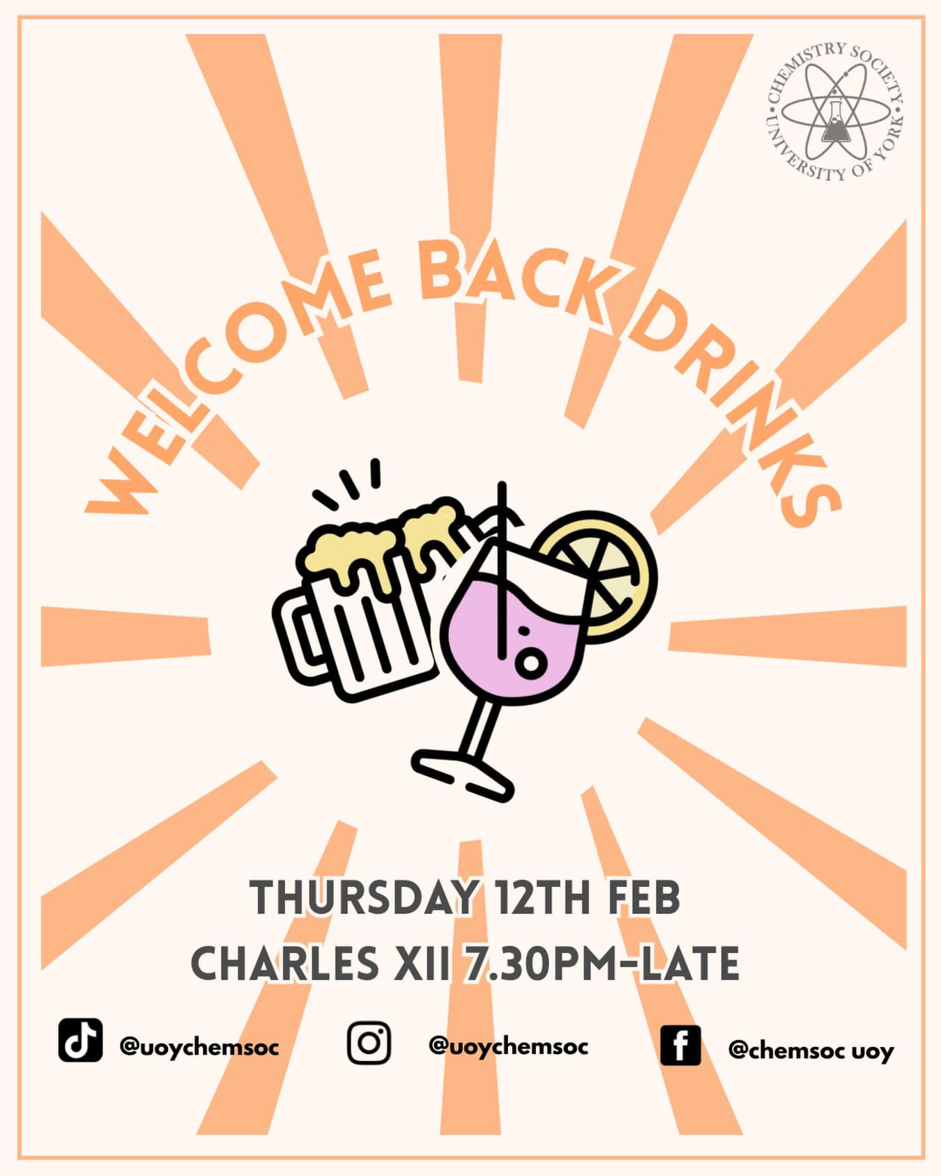 Welcome Back Drinks