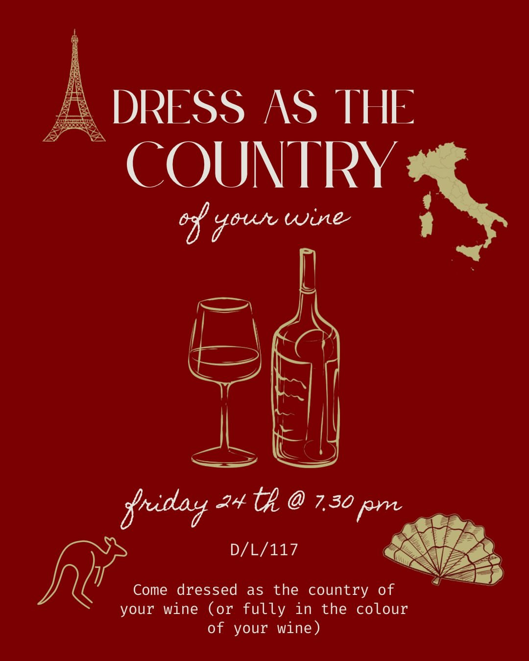 Wine Soc Country Dress Up Social
