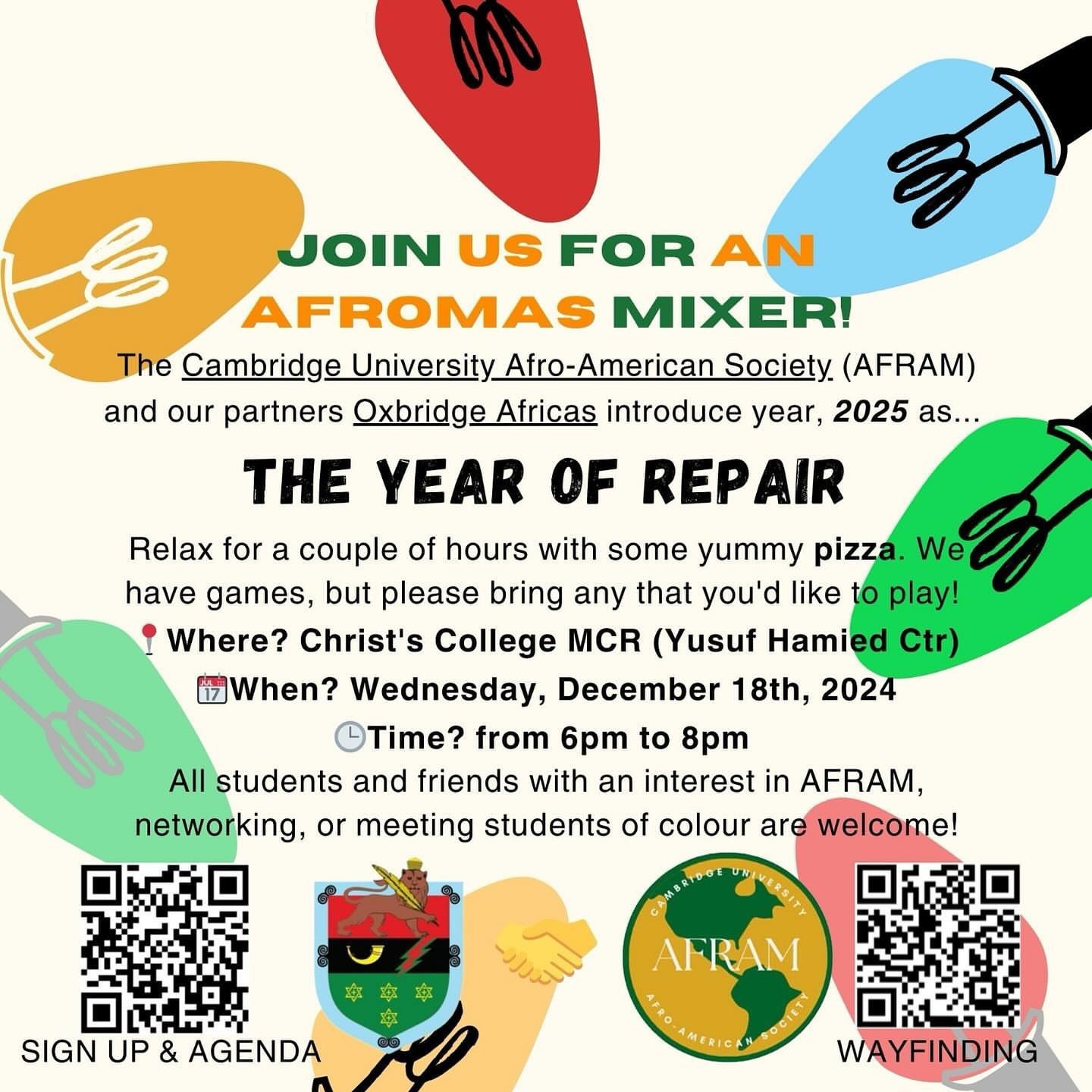 AFROMAS Mixer: The Year of Repair