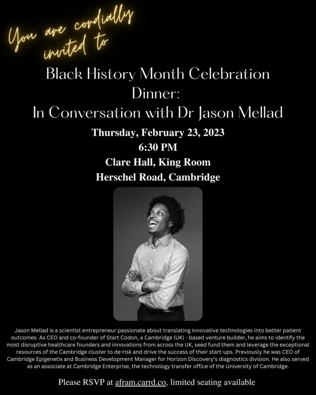 AFRAM's Black History Month Celebration Dinner