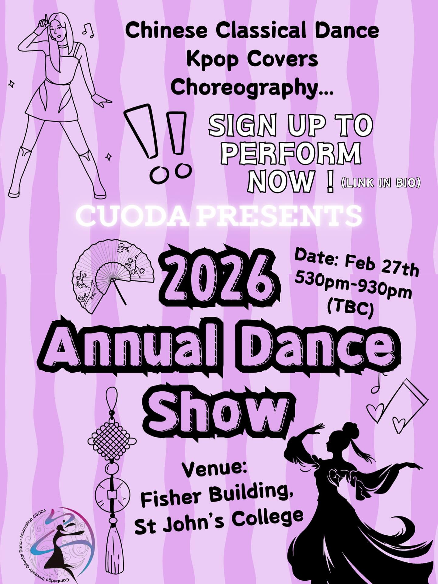 CUODA Presents: 2026 Annual Dance Show - Performers Sign-Up