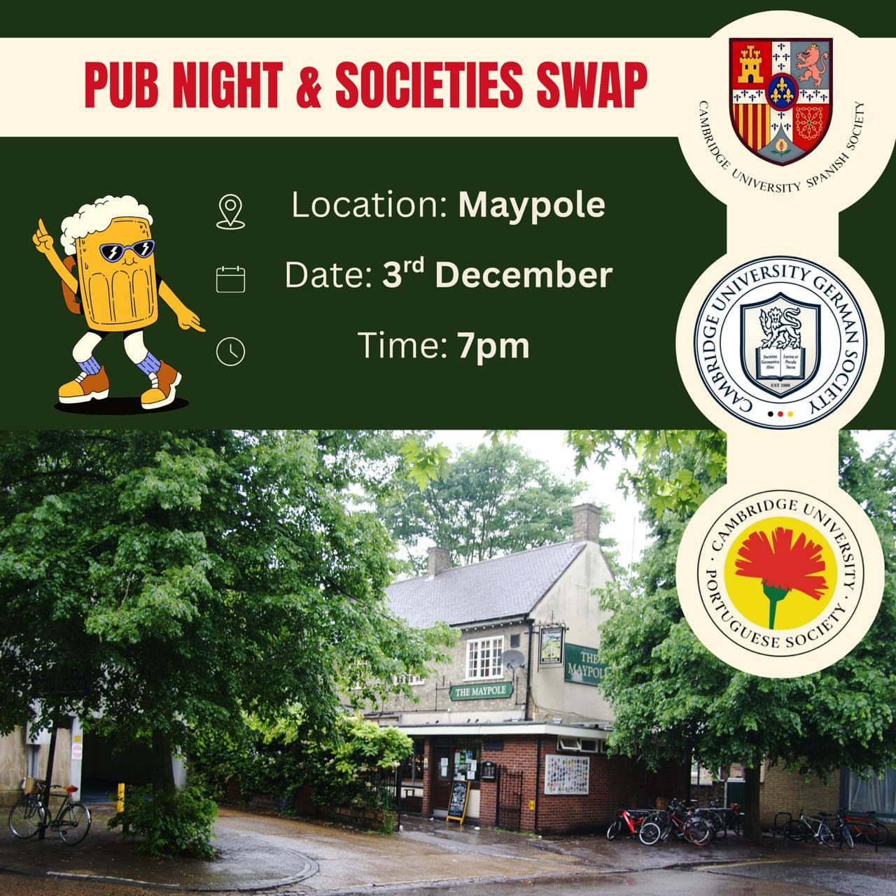 Spanish x German x Portuguese Pub Night