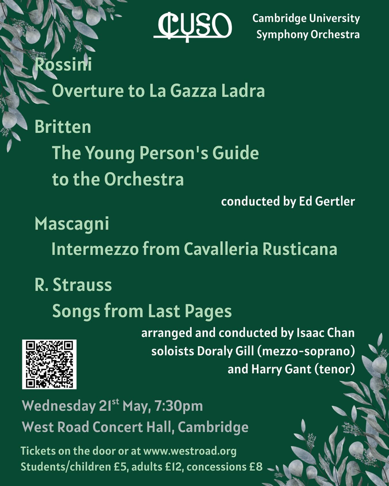 CUSO Easter Concert