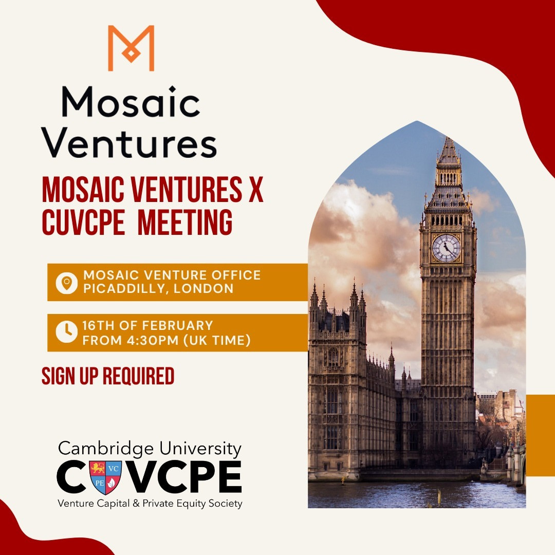 Mosaic Ventures x CUVCPE Meeting