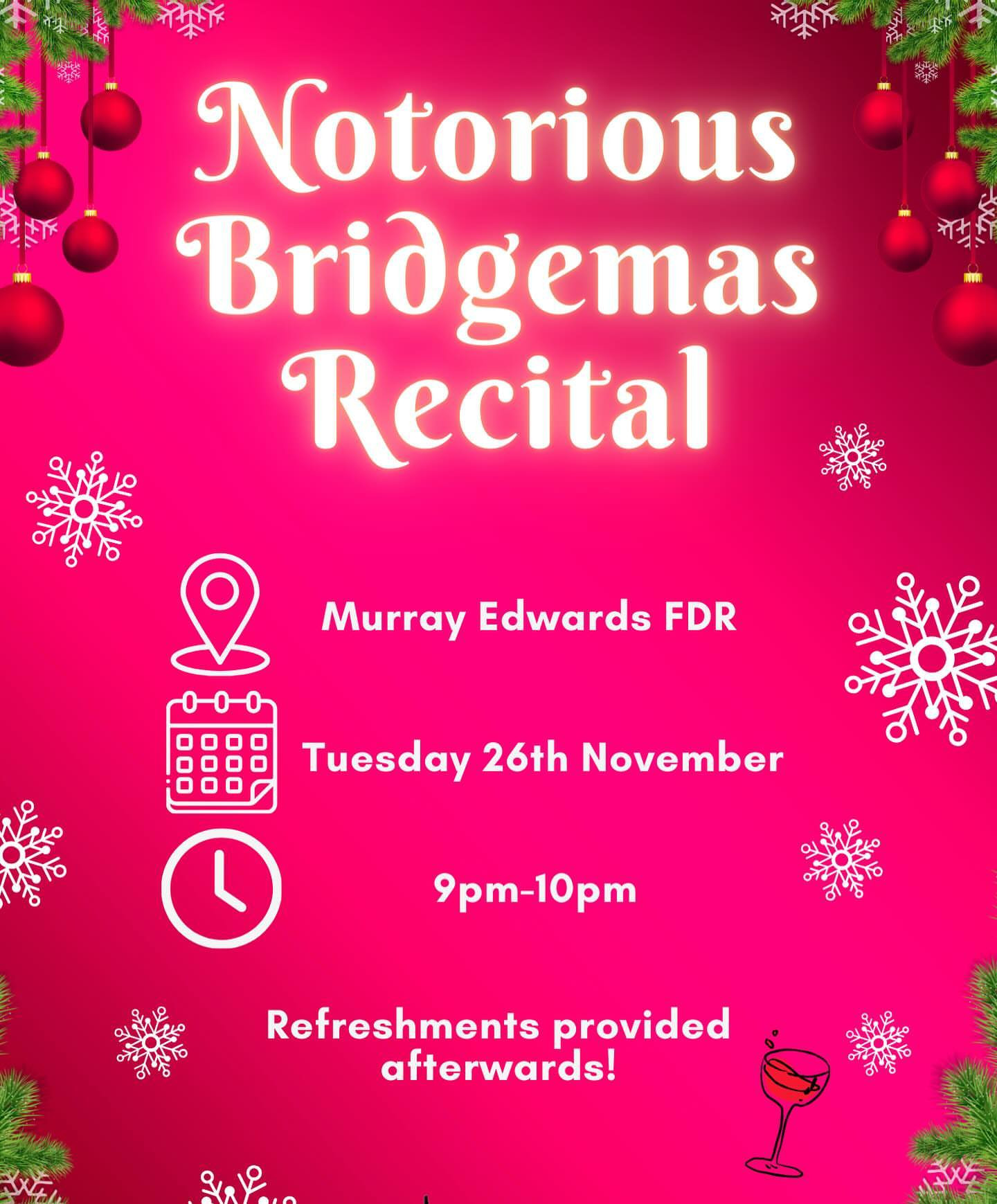 Notorious Bridgmas Recital
