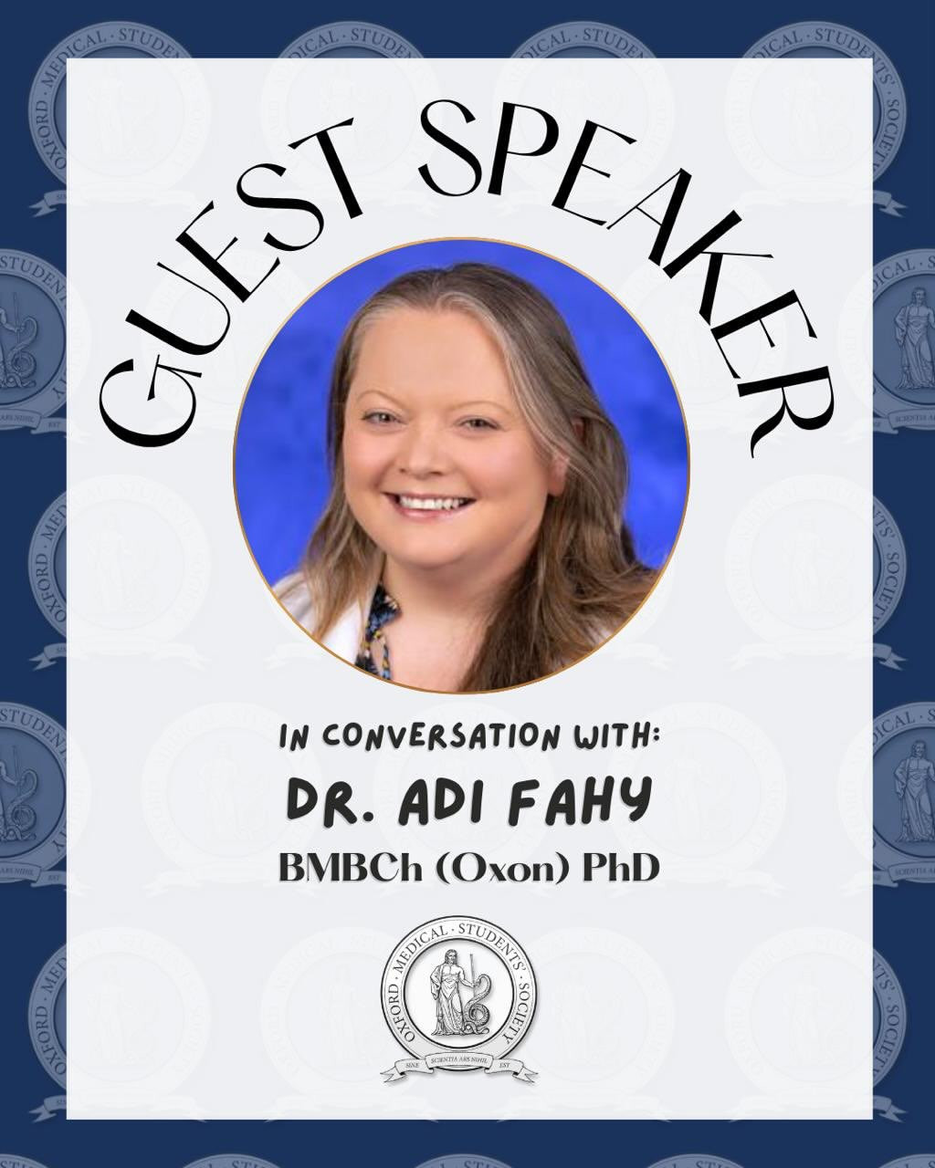 Talk with Oxford Alumna Dr Adi Fahy