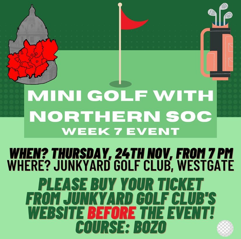 Mini Golf with Northern Soc