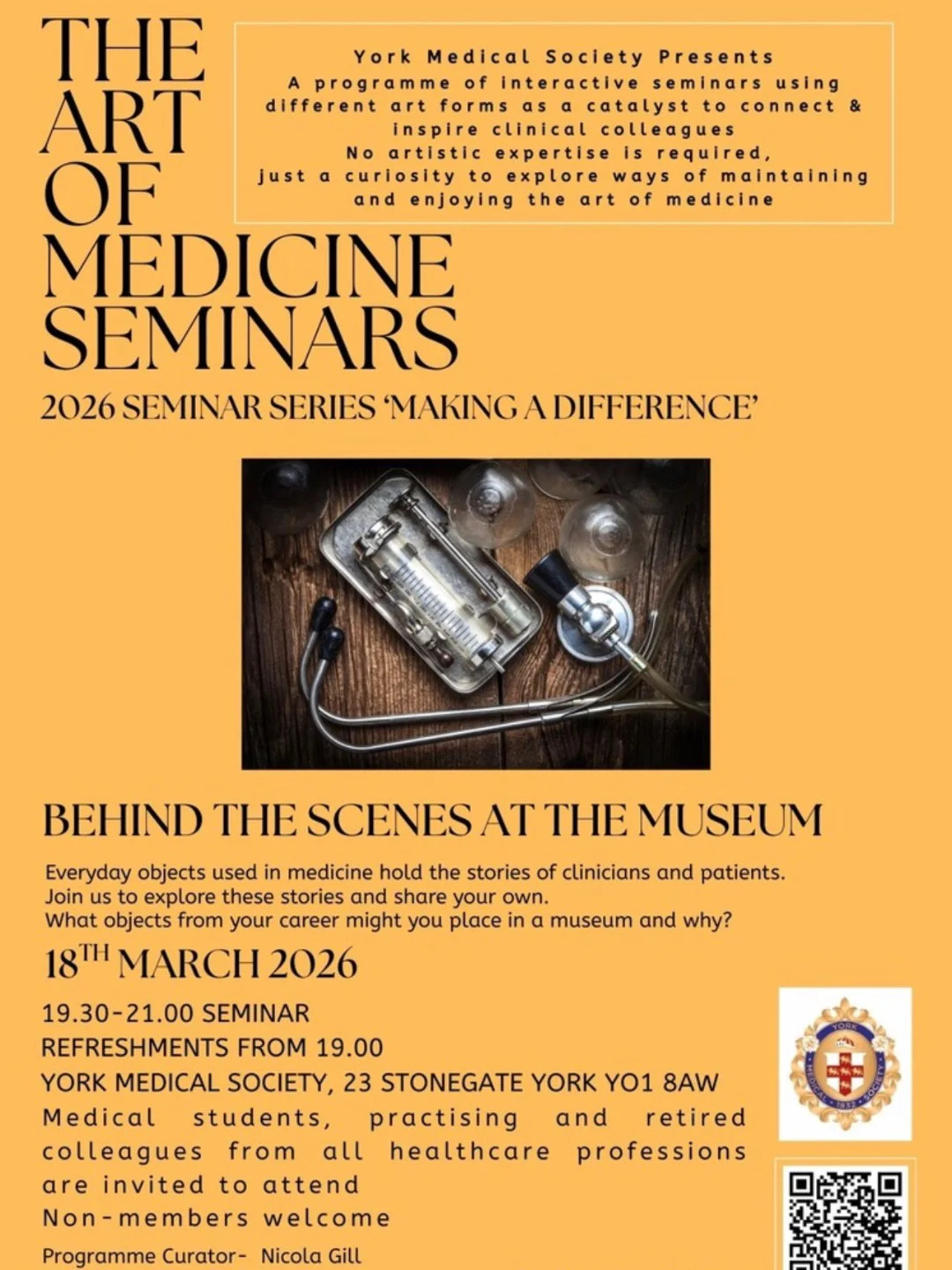The Art of Medicine Seminars: Behind the Scenes at the Museum
