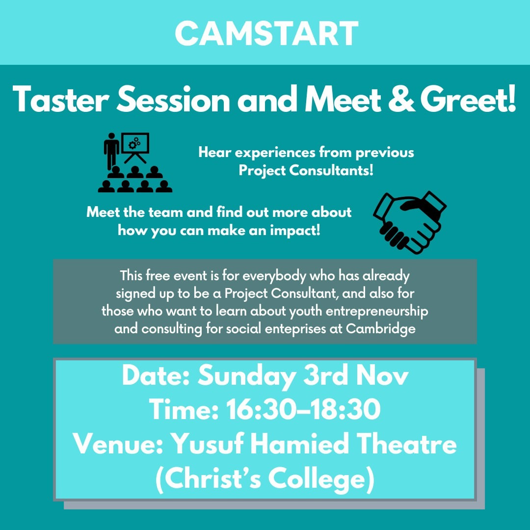 CAMSTART TASTER SESSION AND MEET & GREET