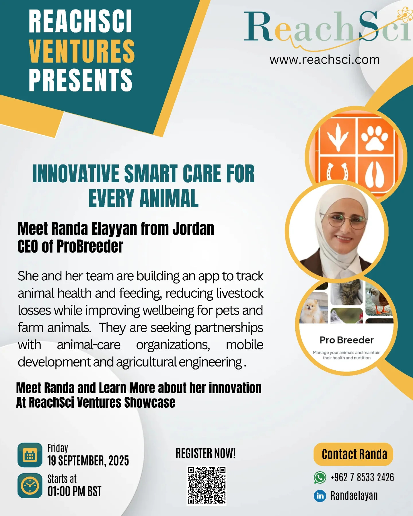 ReachSci Ventures Presents: Innovative Smart Care for Every Animal