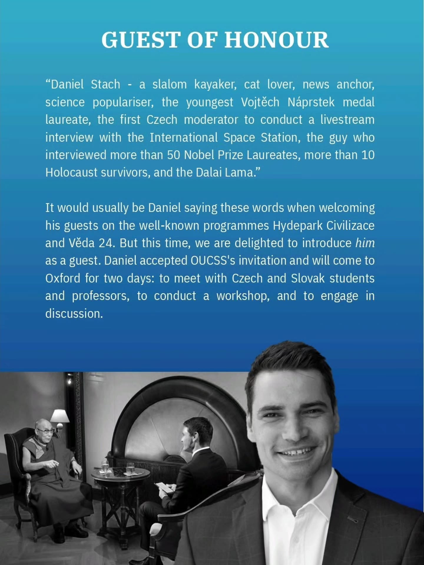 Daniel Stach Visit Programme