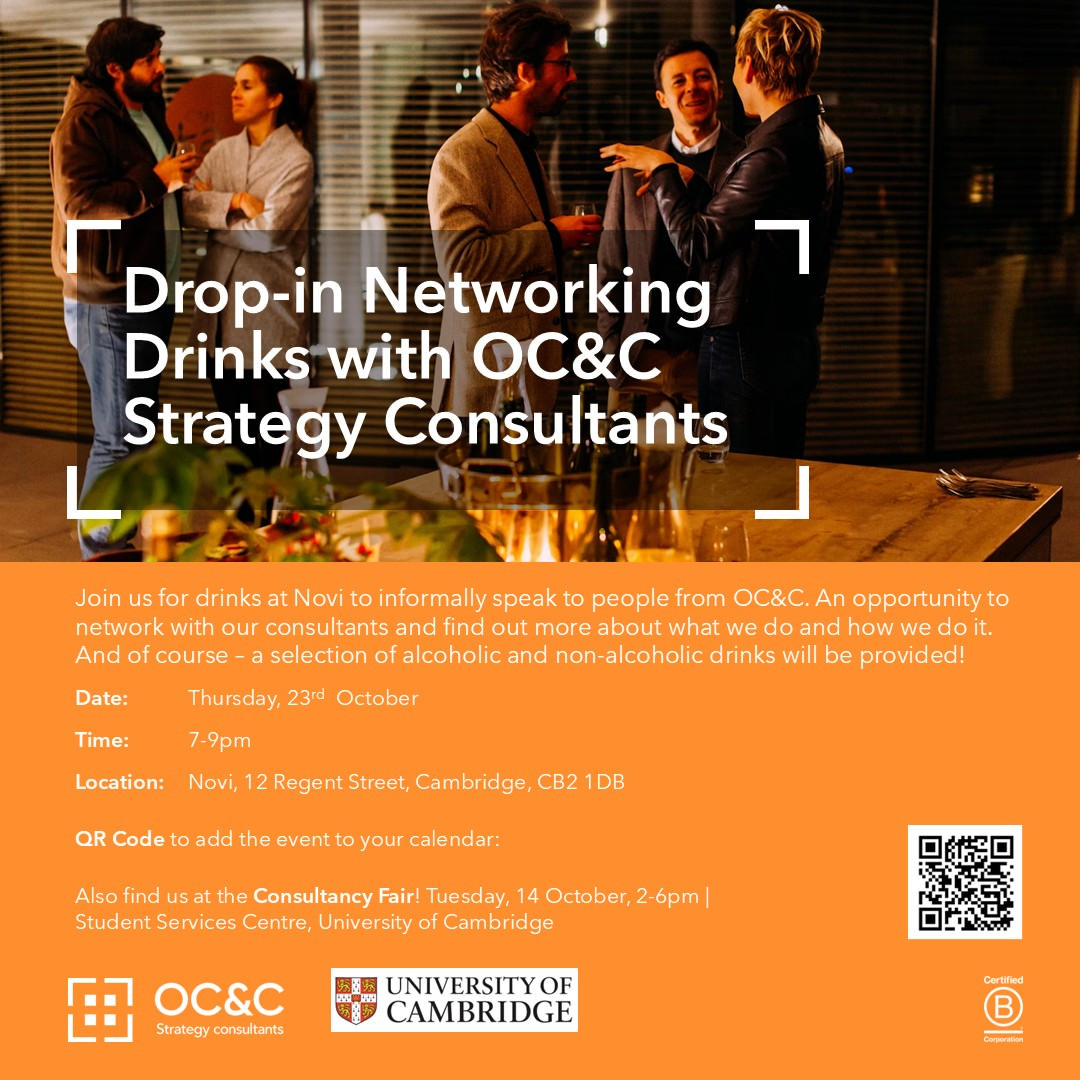 Networking Drinks with OC&C Strategy Consultants