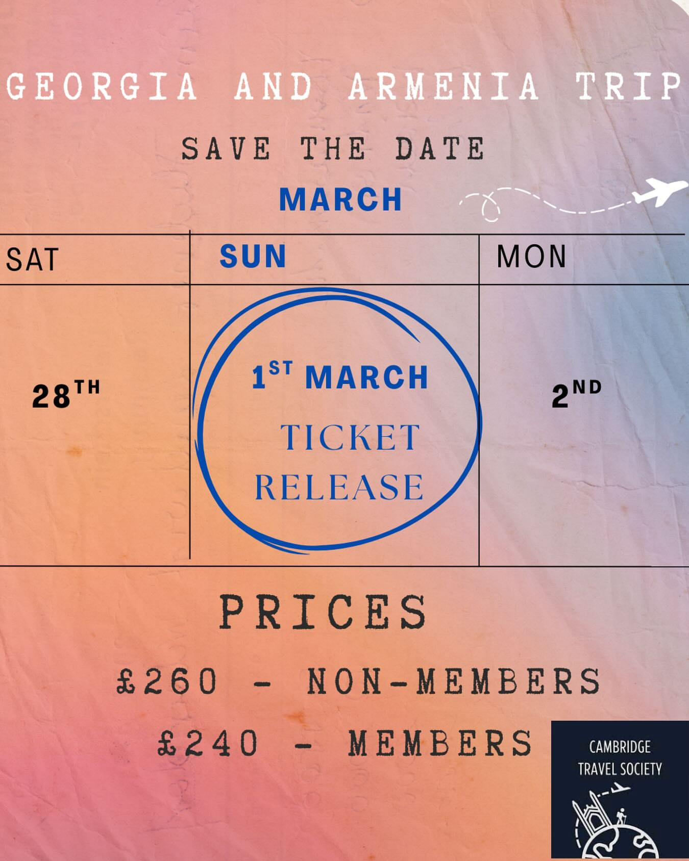 Georgia and Armenia Trip Ticket Release