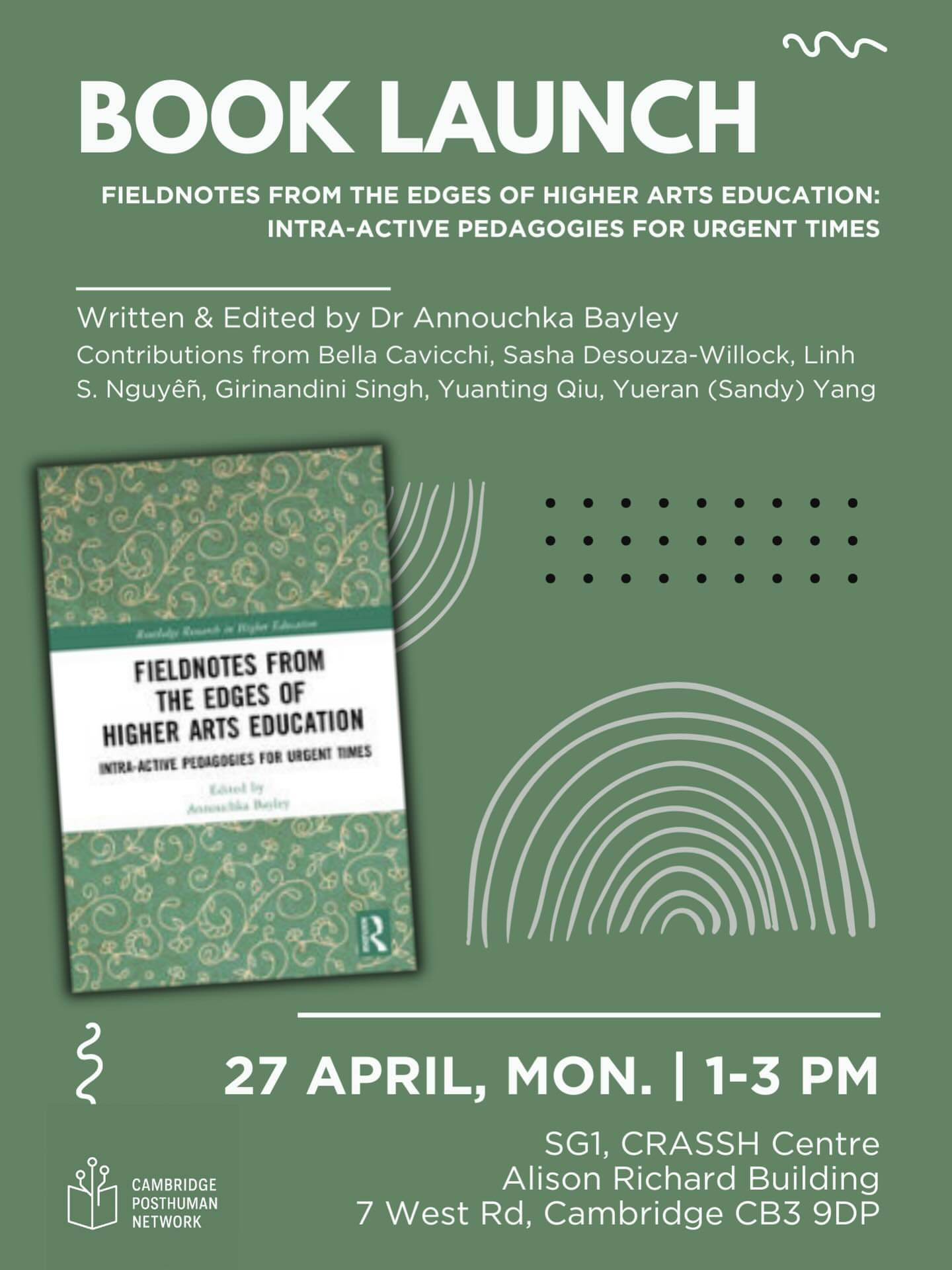 Book Launch: Fieldnotes from the Edges of Higher Arts Education