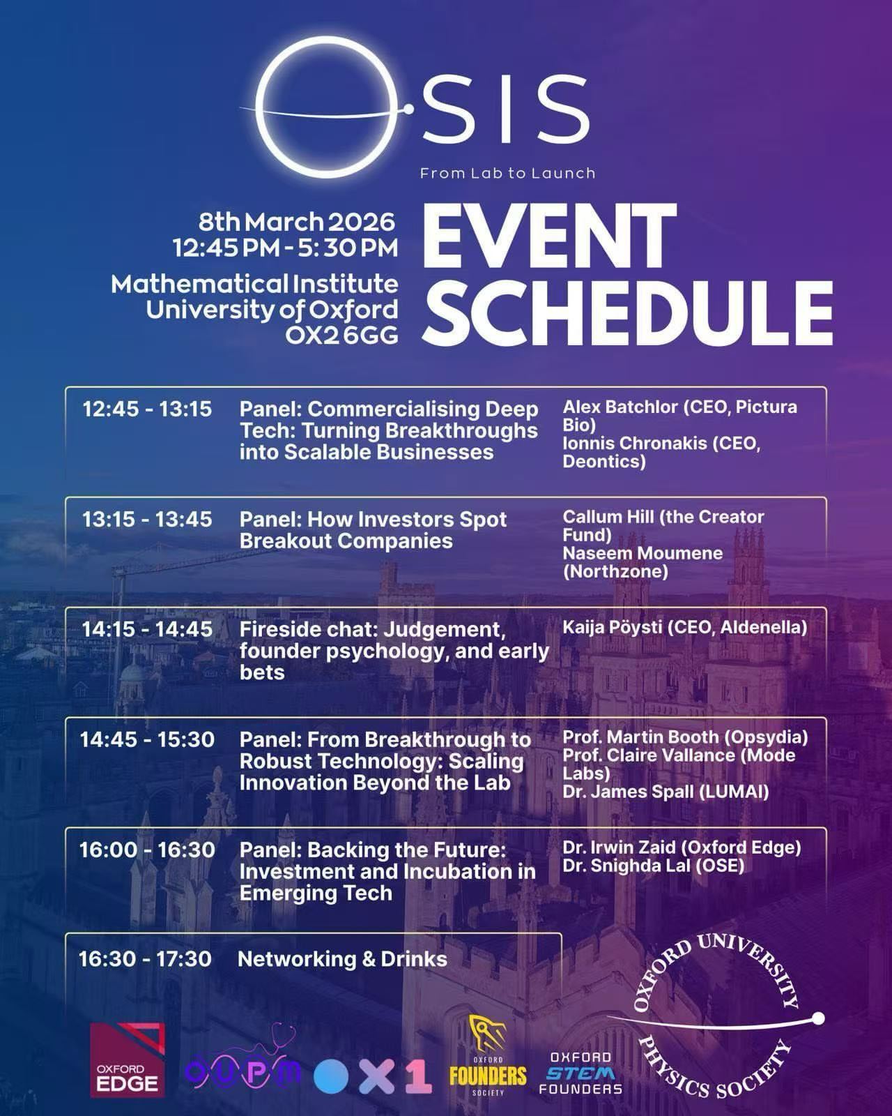 Oxford Science Innovation Summit