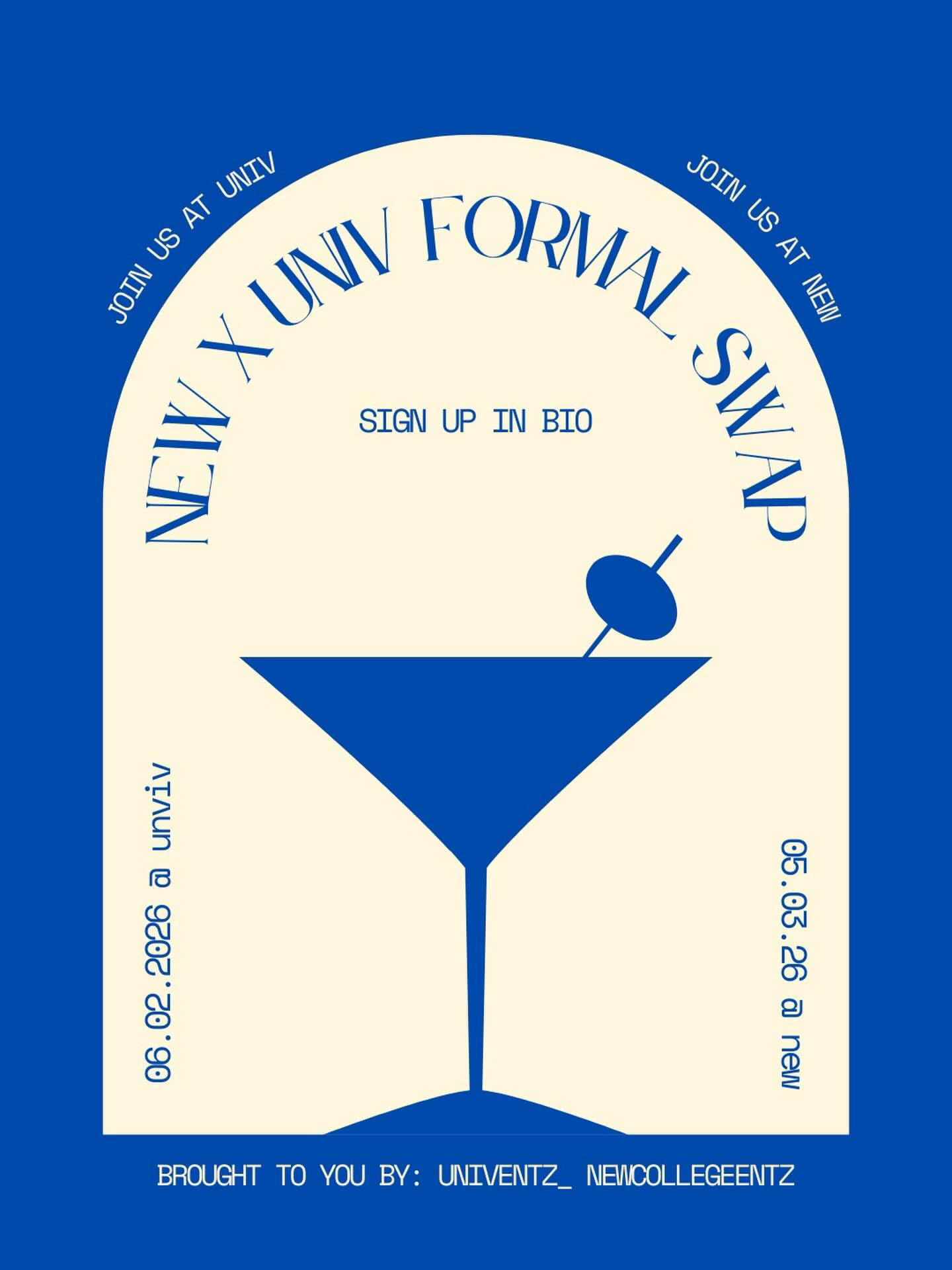 New x Univ Formal Swap