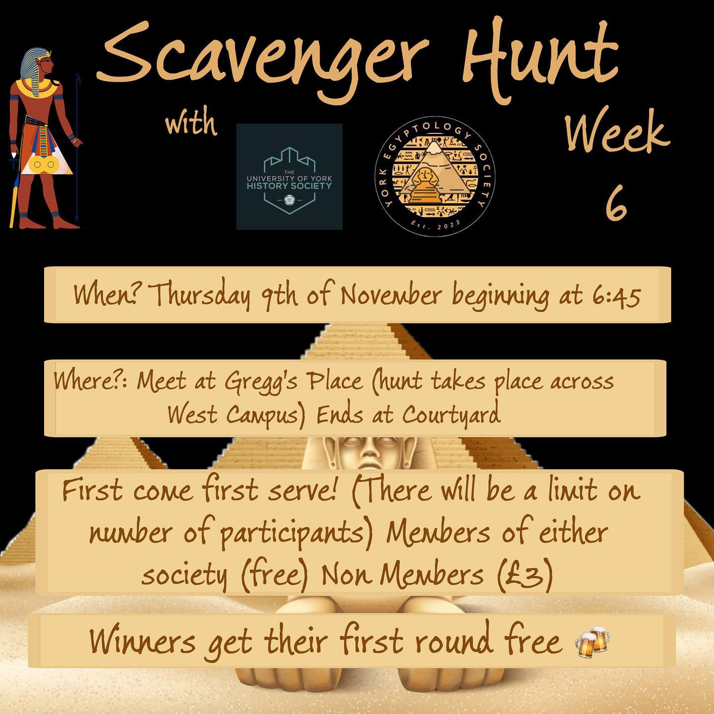 Ancient Egyptian Scavenger Hunt