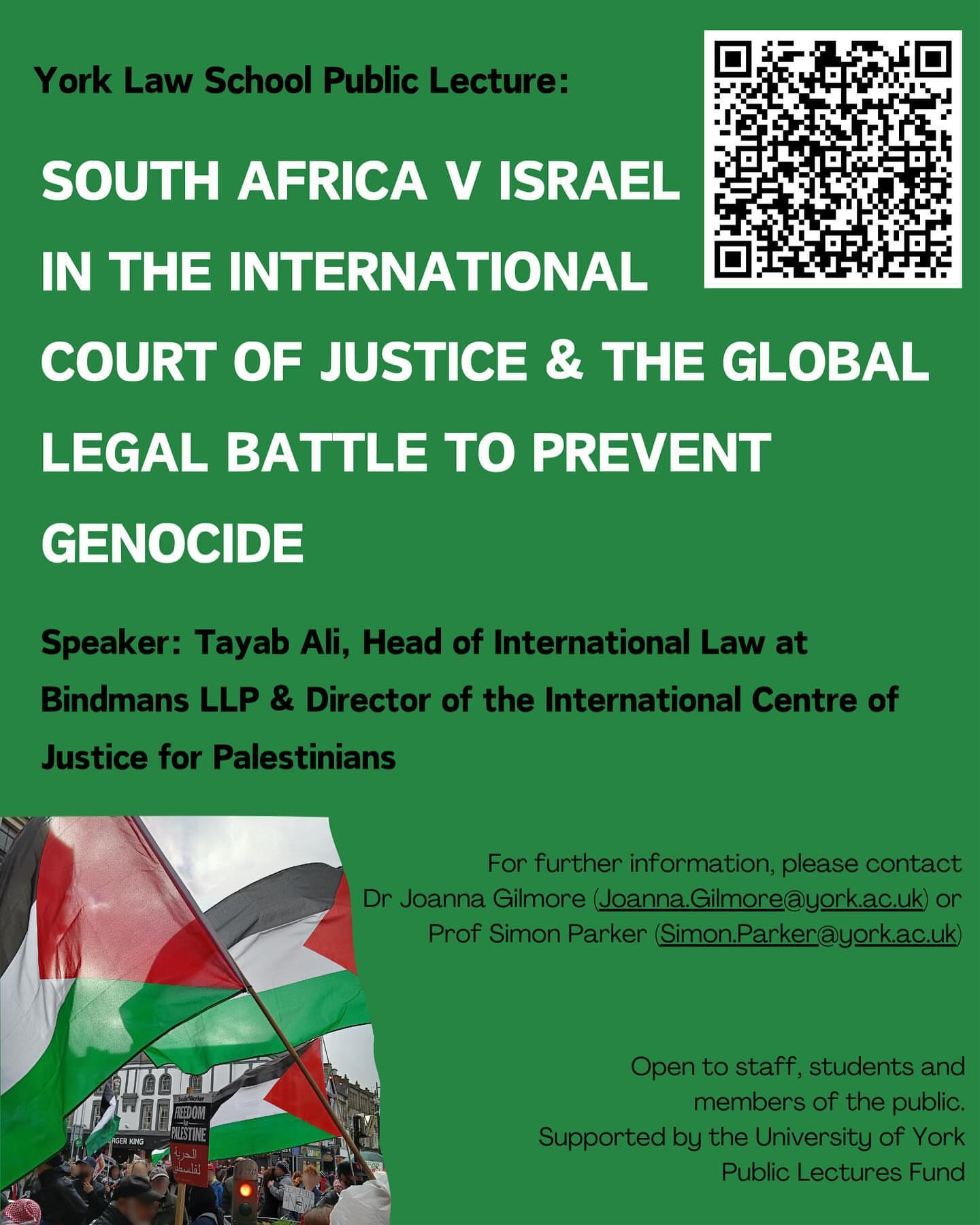 South Africa v Israel ICJ Lecture