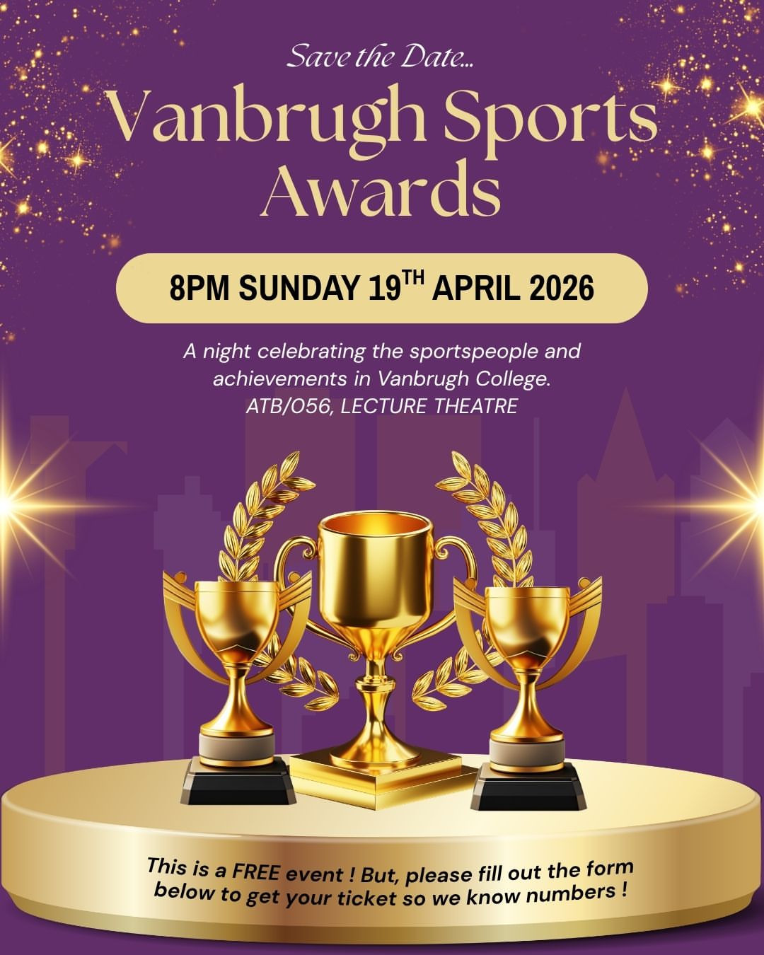 Vanbrugh Sports Awards 2026