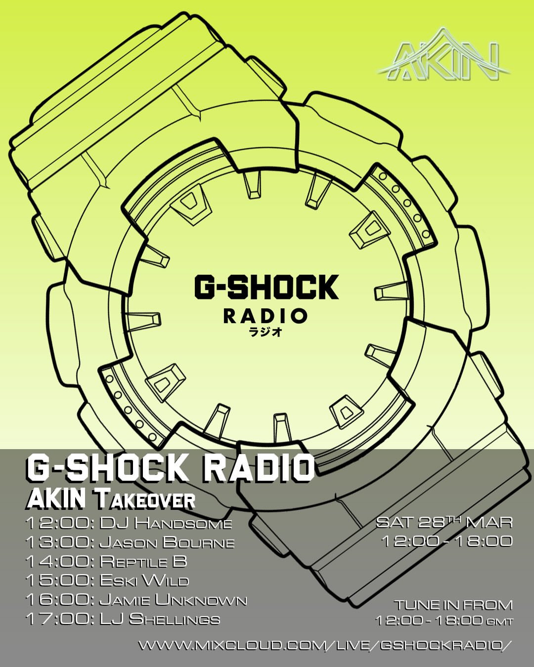 Akin presents G Shock Radio