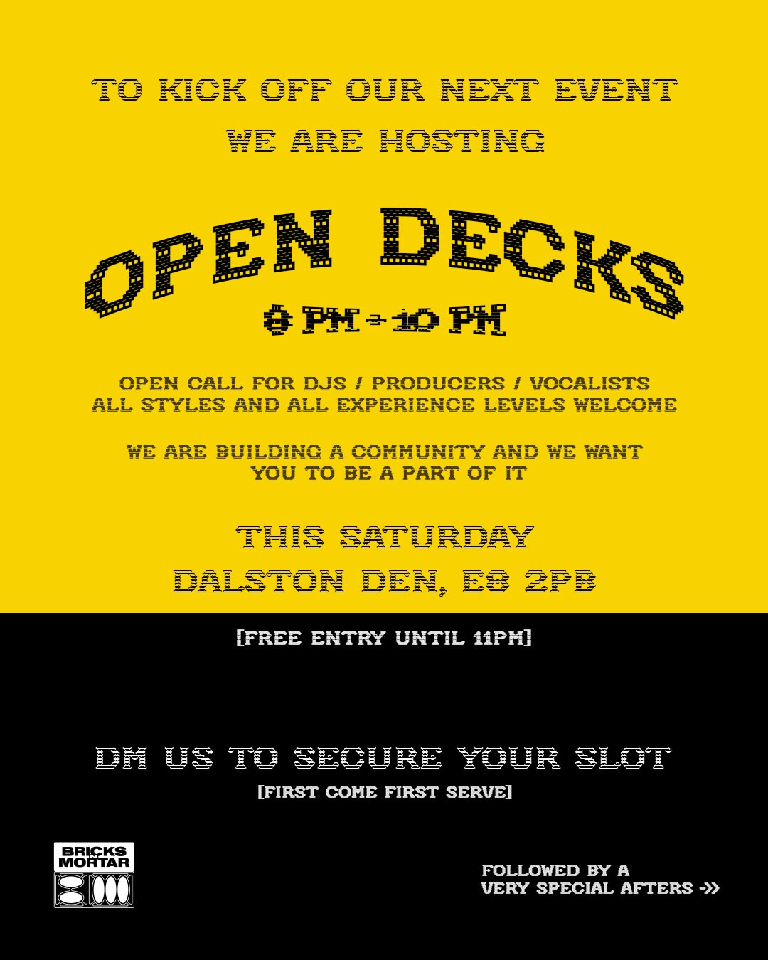 Open Decks + Afters
