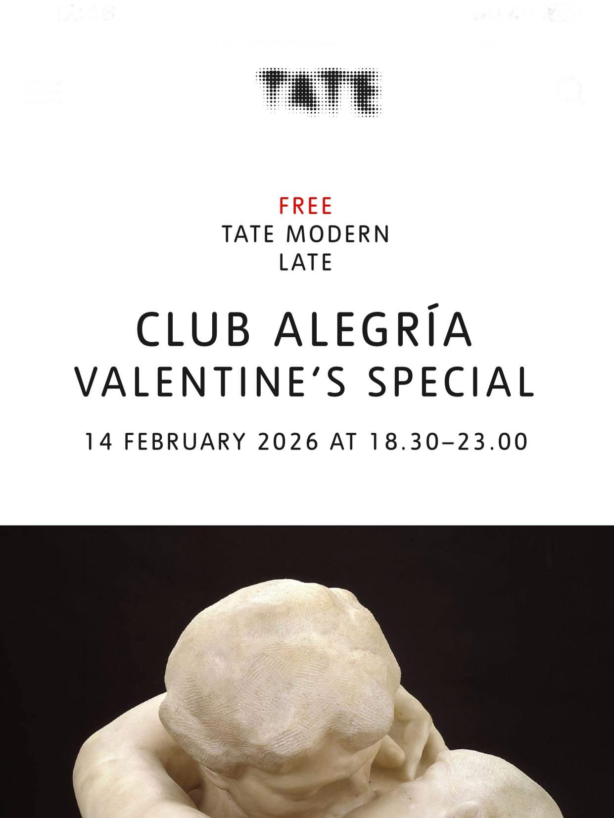 Club Alegría Valentine's Special at Tate Modern