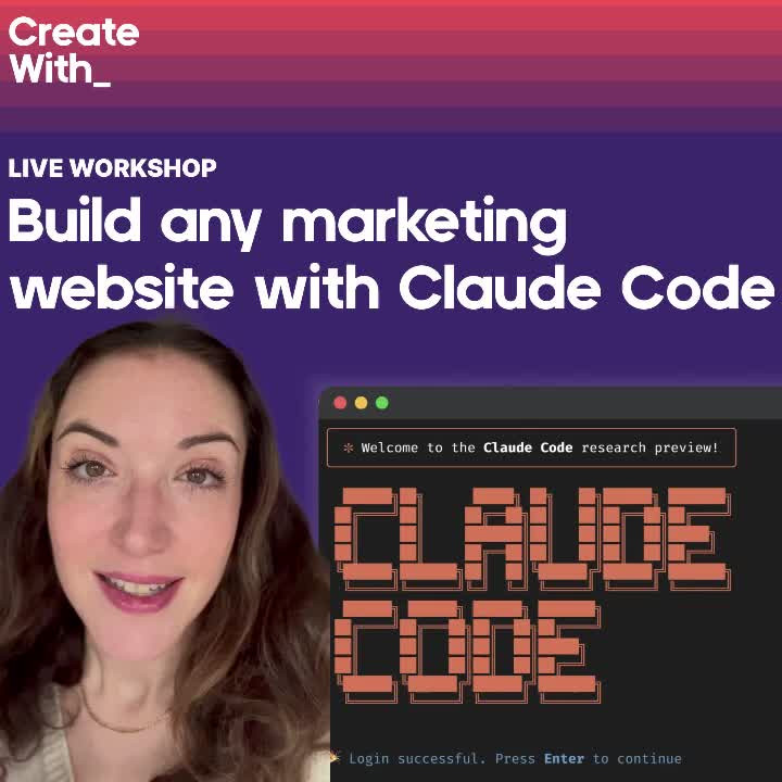 Live workshop: Build any marketing website with Claude Code