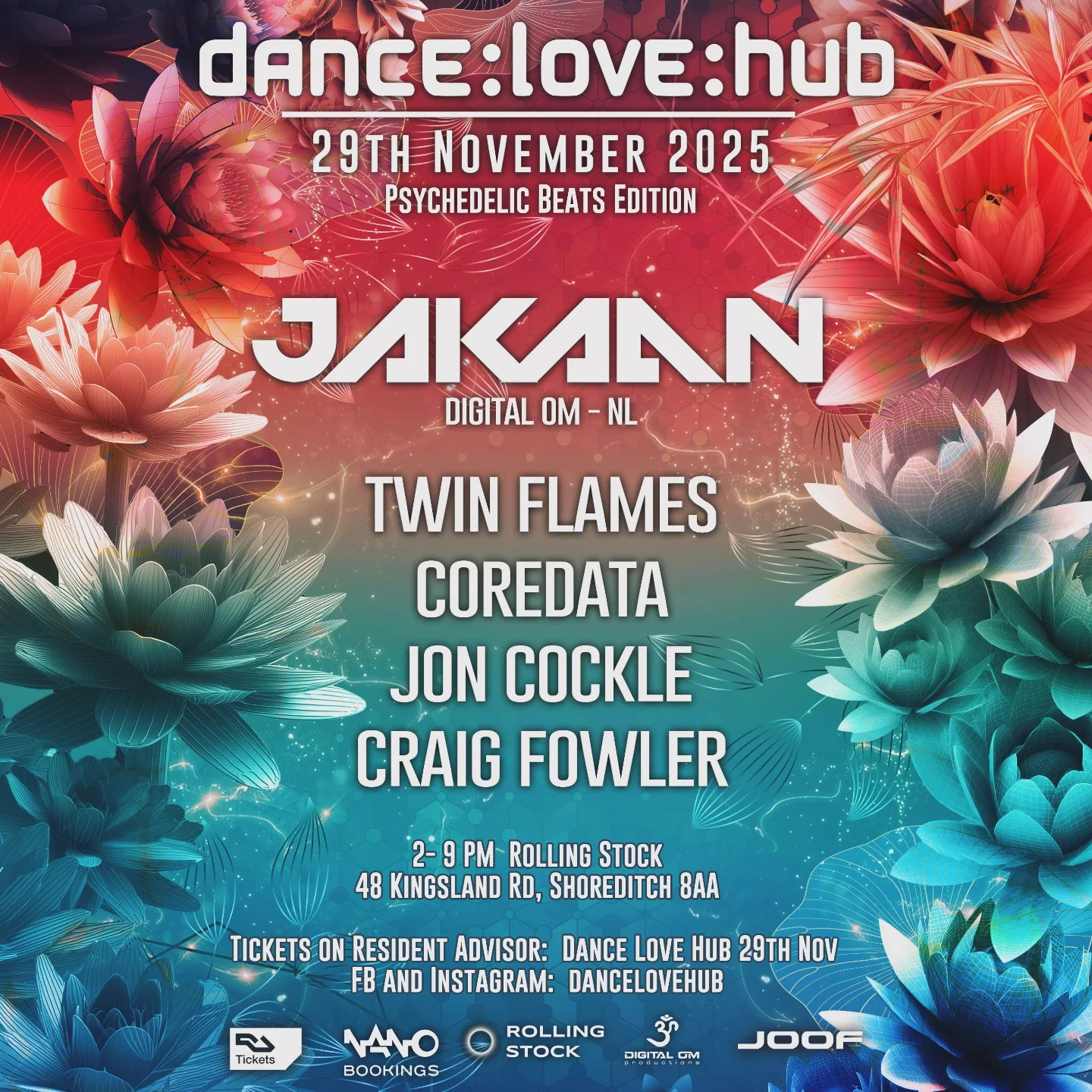 Dance Love Hub with Jakaan*Twin Flames*Coredata - Psychedelic Edition