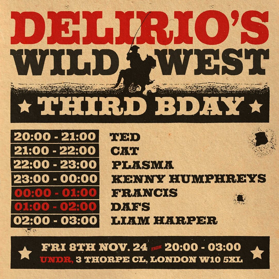 Delirio's Wild West Third Birthday