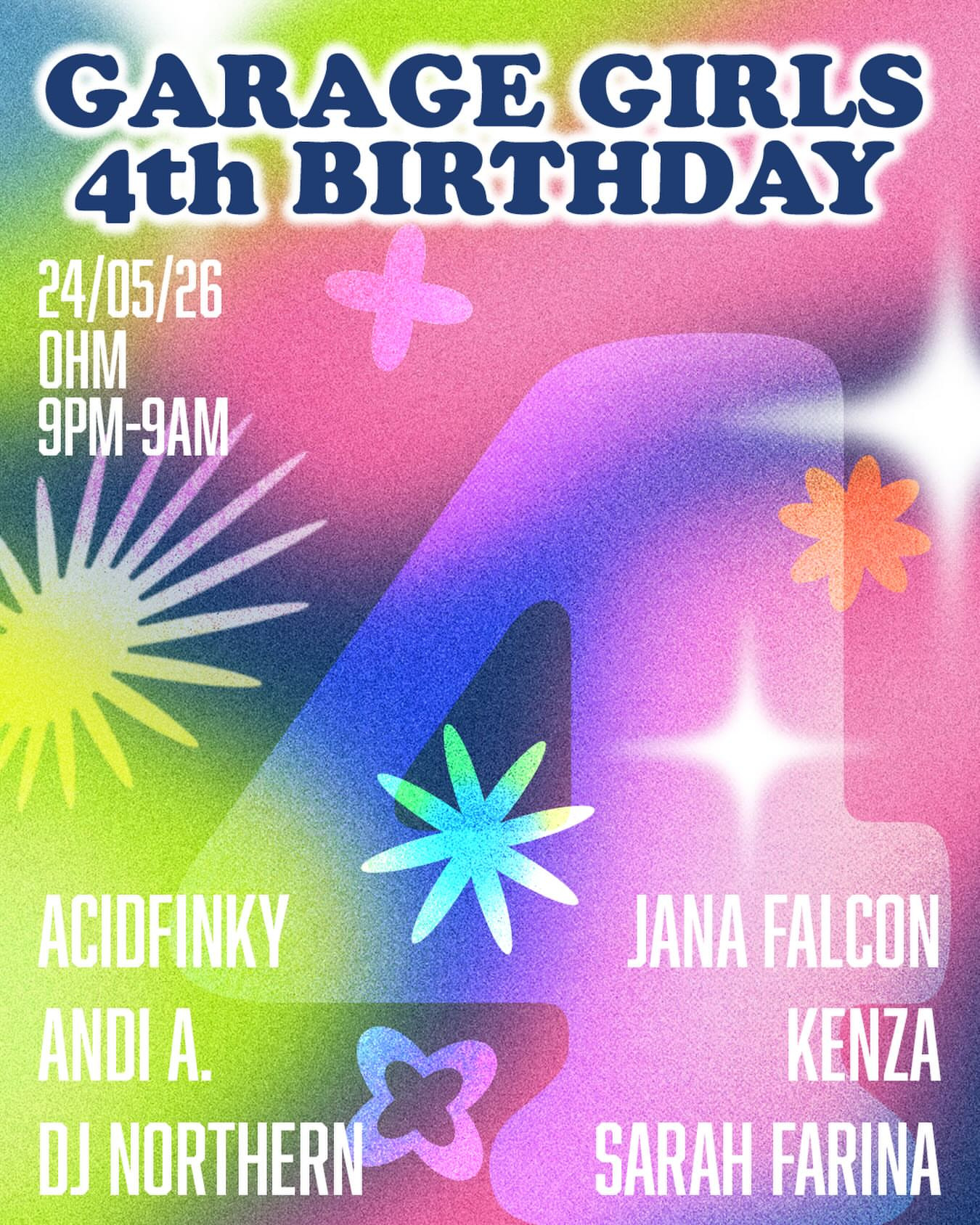 Garage Girls 4th Birthday
