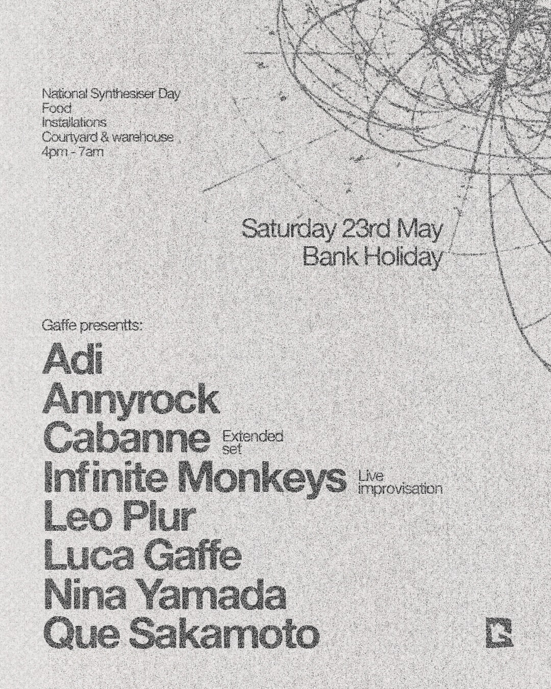 Gaffe presents: May 23rd Event