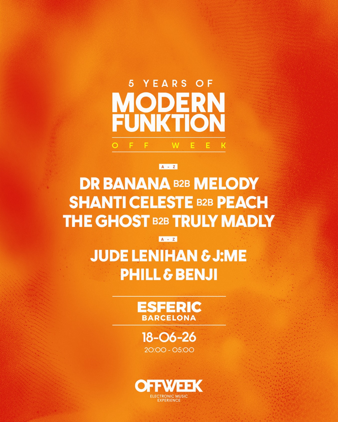 Modern Funktion OFF WEEK