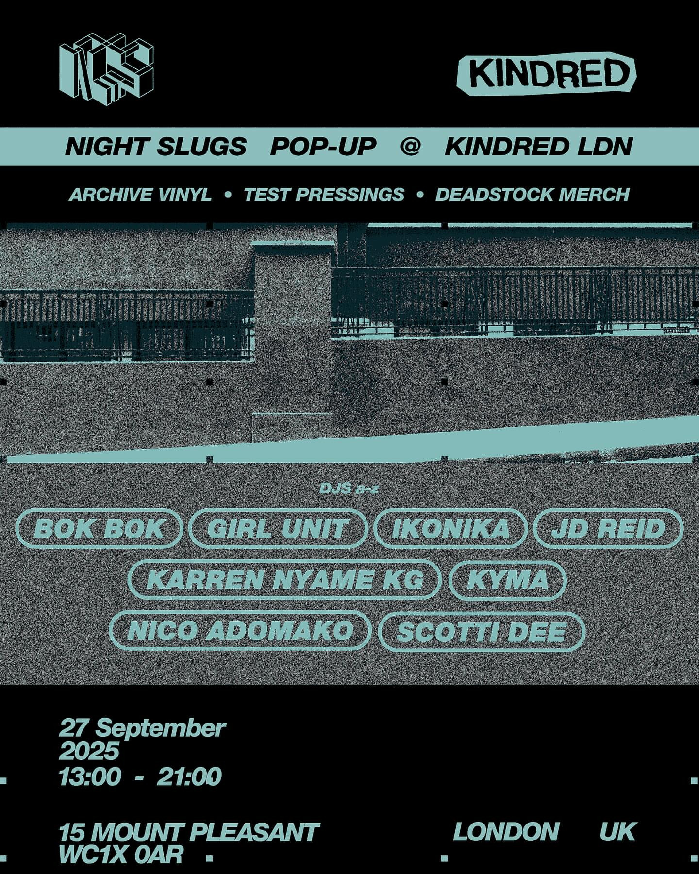 Night Slugs Pop-Up @ Kindred