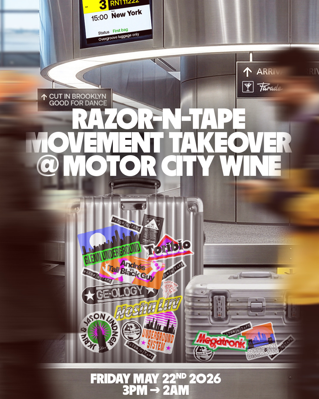 Razor-N-Tape Movement Takeover @ Motor City Wine