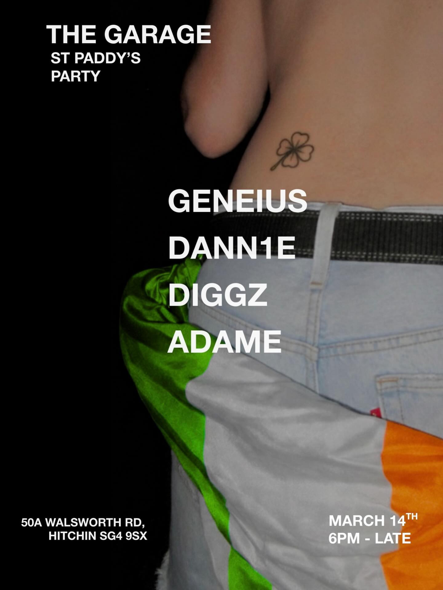 The Garage St Paddy's Party