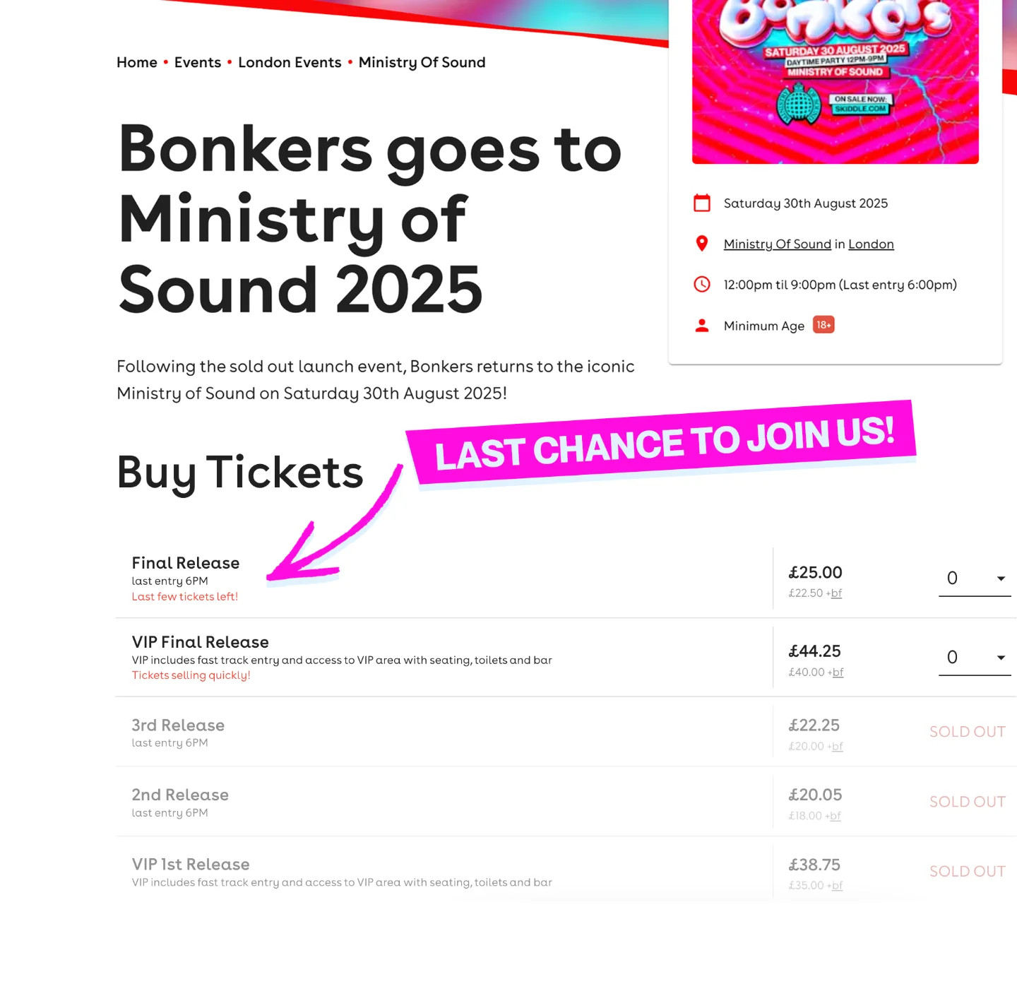 Ministry of Sound Saturday