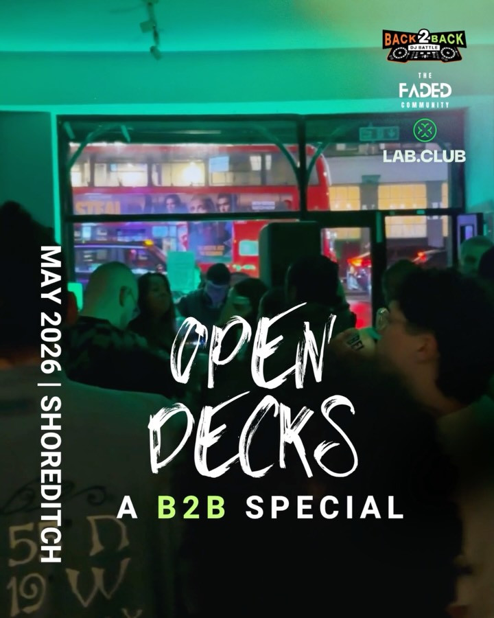 Lab.Club & The Faded Community: Open Decks (Back2Back special)