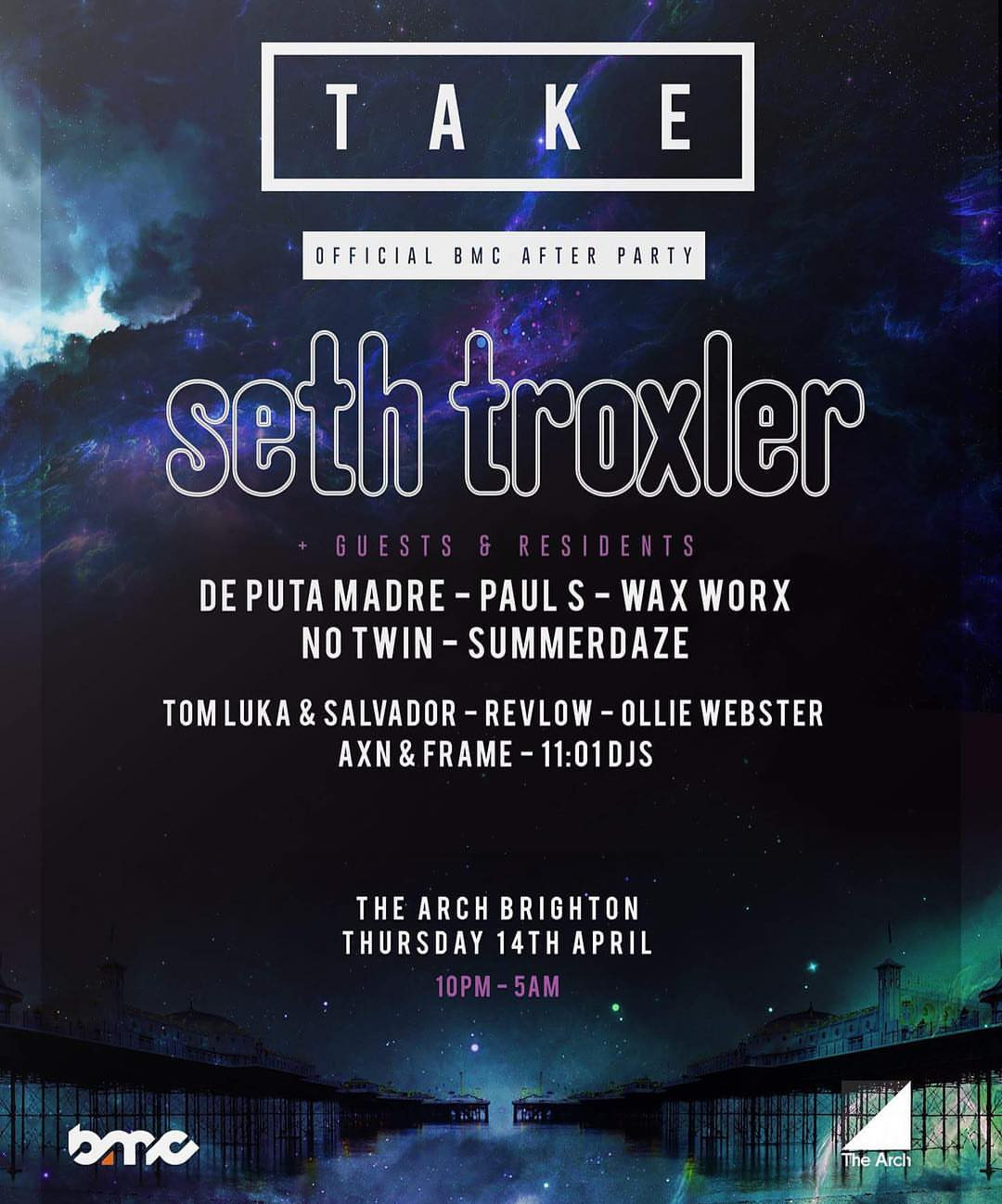 TAKE Brighton Official BMC After Party