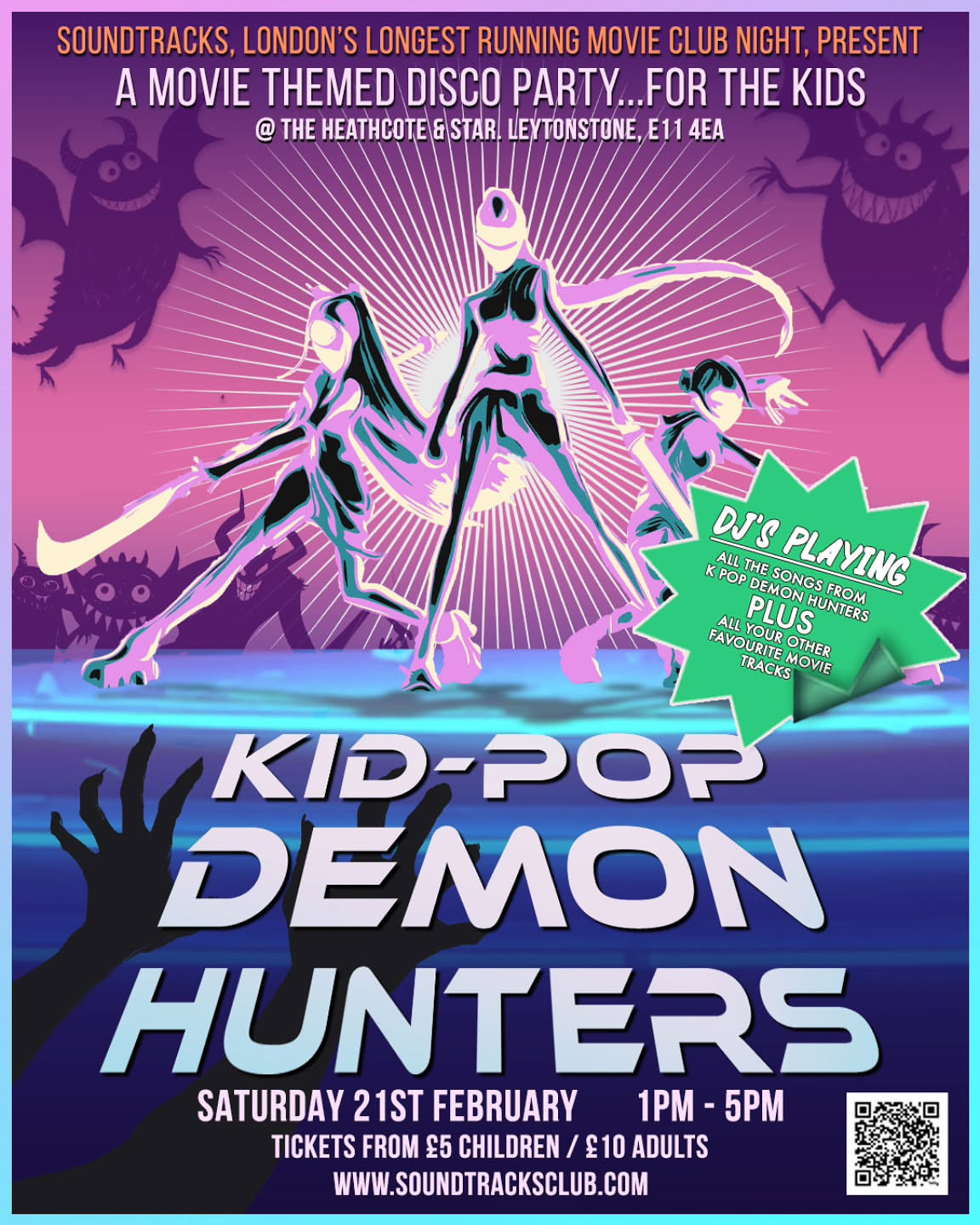 Kid-Pop Demon Hunters - A Movie Themed Disco Party