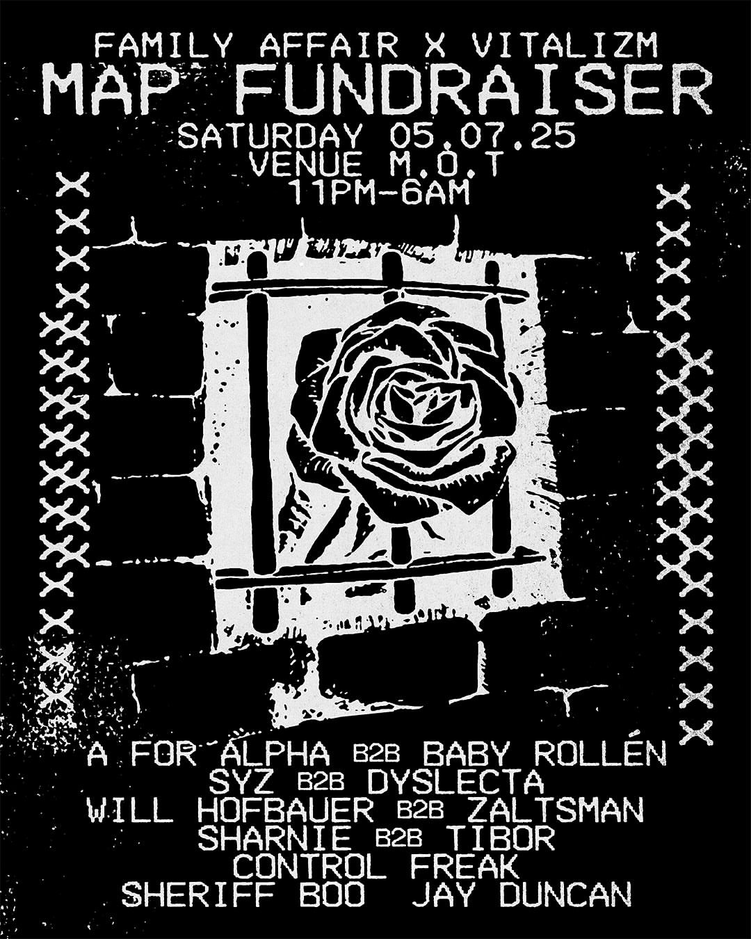 MAP Fundraiser by Family Affair & Vitalizm